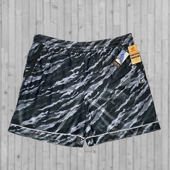 AND1 Mens Basketball Shorts 3XL Black Gray Camo Athletic Activewear Casual NEW - Picture 1 of 10